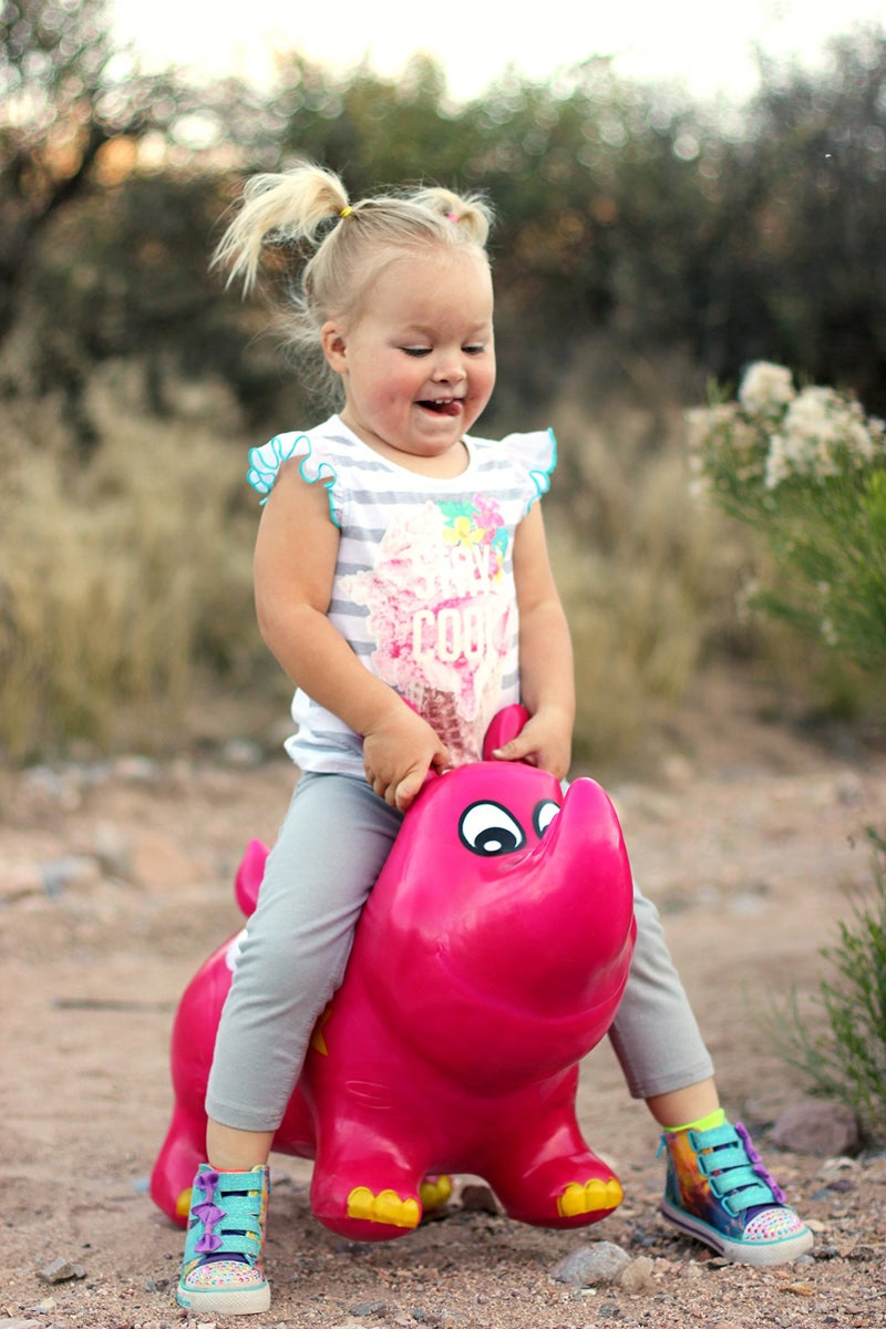 WALIKI Bouncy Horse Kent The Rhino Inflatable Horse Hopper (Space Hopper, Jumping Horse, Ride-on Bouncy Animal) - Image 5
